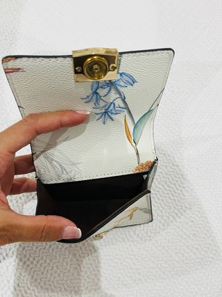 Neceser pequeño estampado vegetal.Solo envío