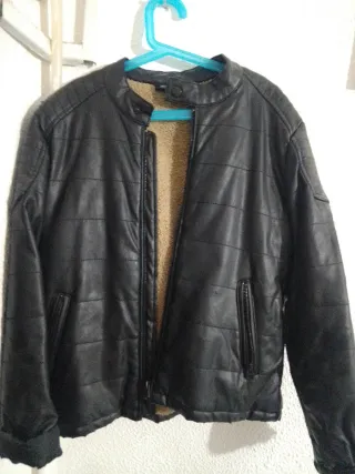 Chaqueta negra forrada para niño 8 9 años