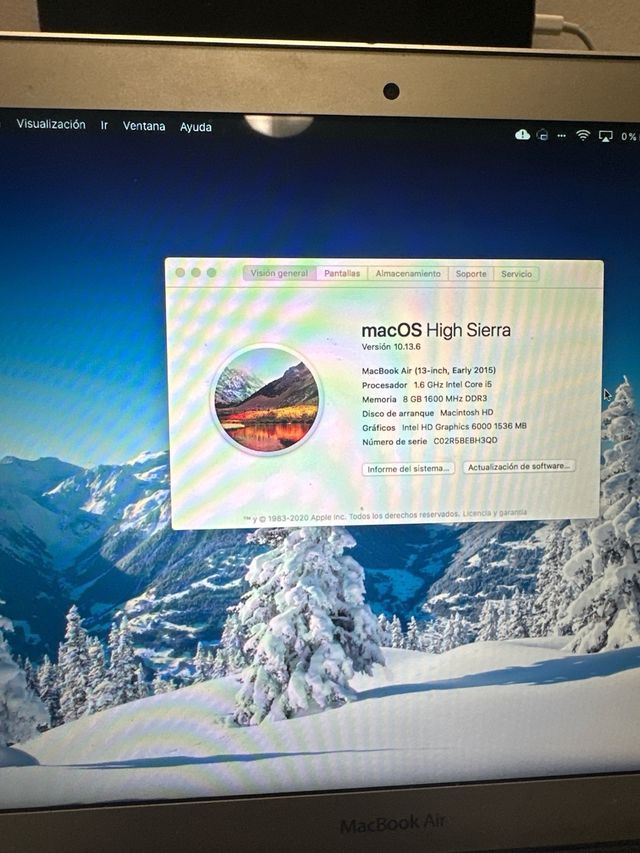 Apple MacBook Air Plata