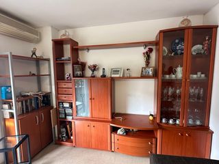 Mueble Comedor Madera y Cristal