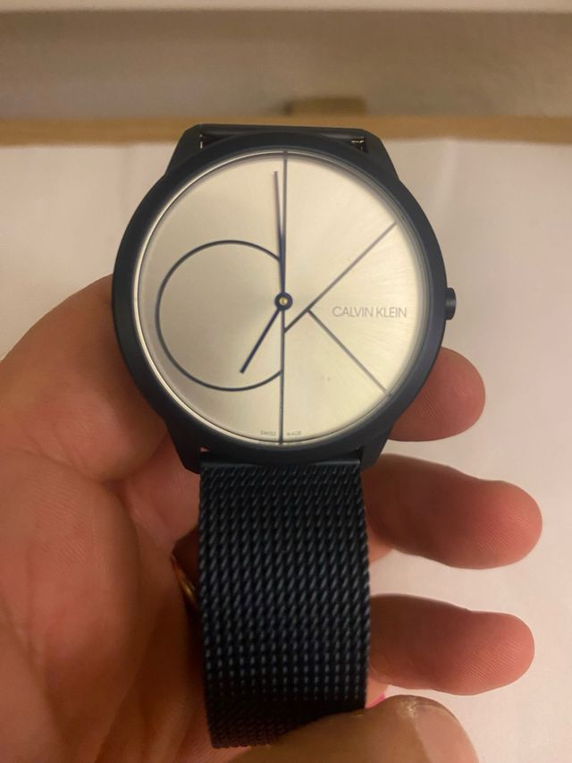 Orologio Calvin Klein Uomo Blu/Argento