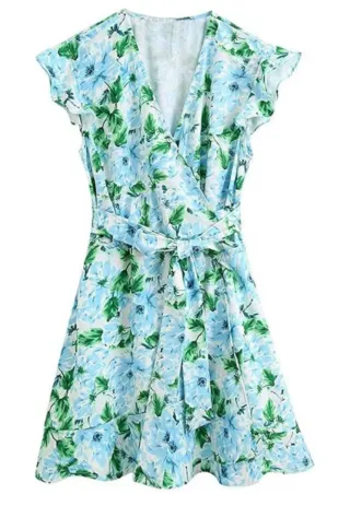 Vestido Zara estampado flores