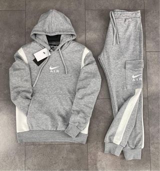 Conjunto Nike Air Gris y Blanco