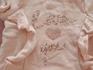 Maglioncino neonata Love you con perline