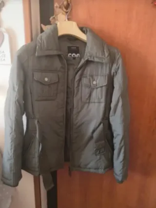 Giubbotto Conbipel verde scuro usato pochissimo