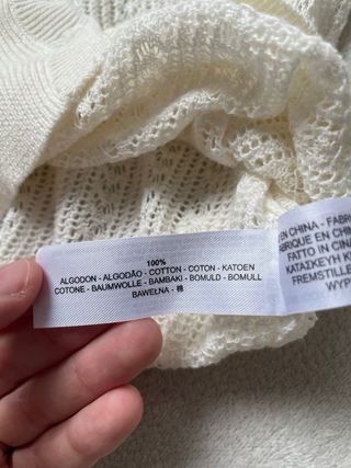 Cardigan Massimo Dutti bianco