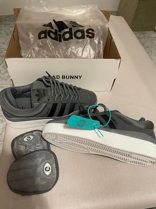 Adidas Bamba Talla 39 Negro/Verde