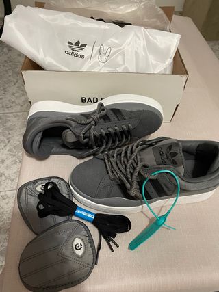 Adidas Bamba Talla 39 Negro/Verde