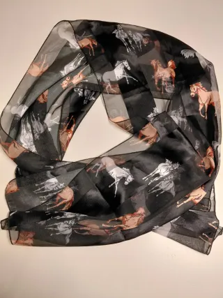 Foulard donna stampa cavalli