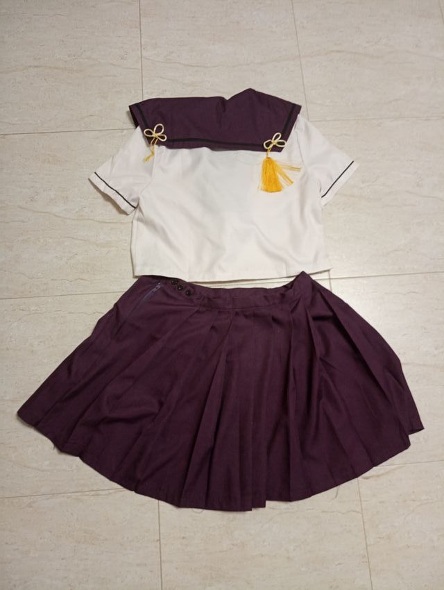 Conjunto uniforme japonés morado