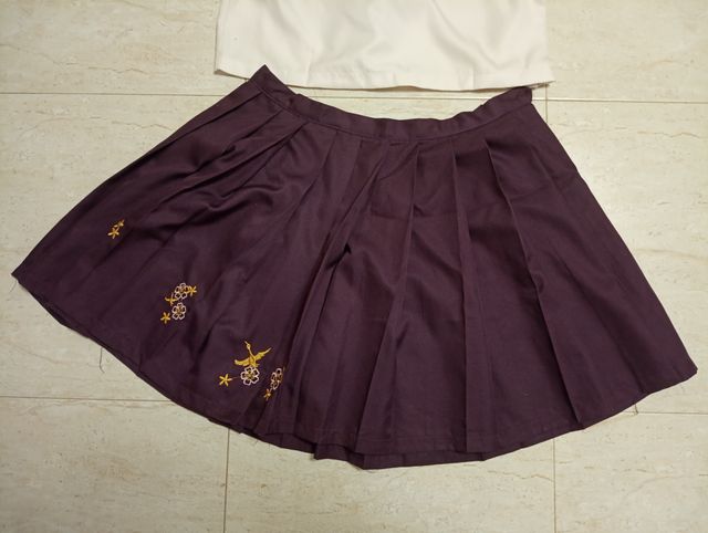 Conjunto uniforme japonés morado
