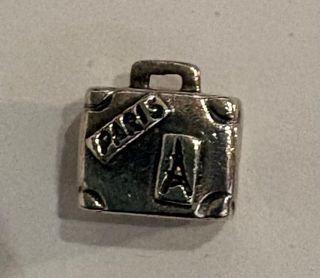 Mini Charm Plata Maleta