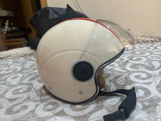 Casco Moto Vintage Rayas Tricolor