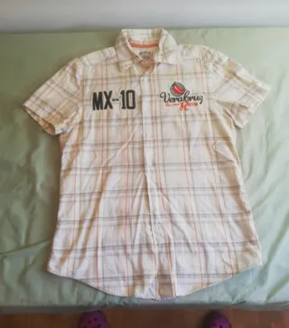 Camicia a quadri uomo manica corta