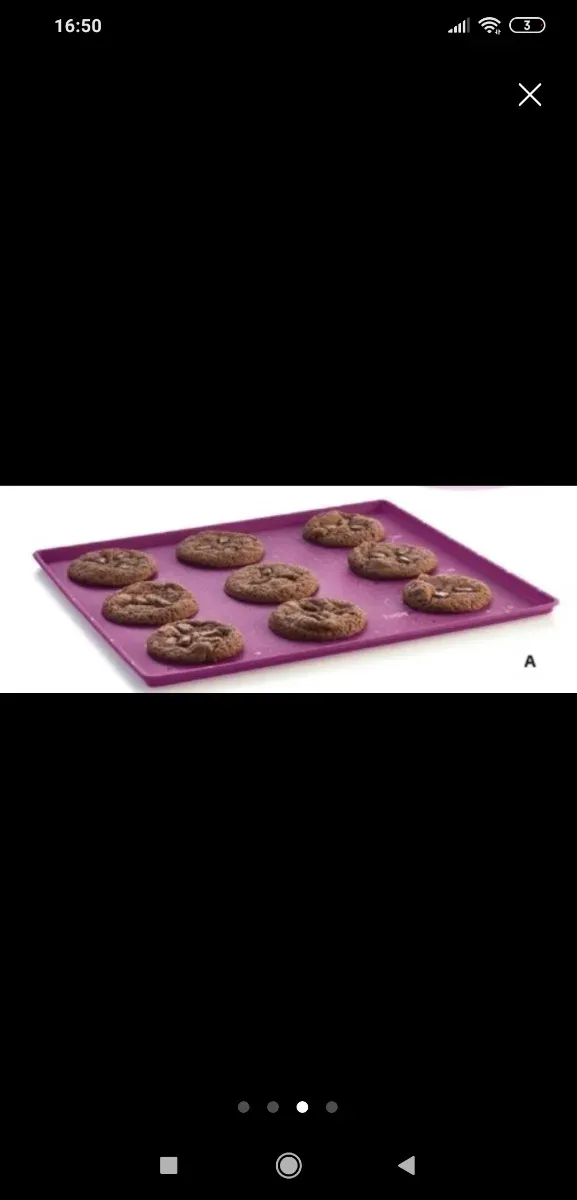 Mantel silicona Tupperware morado