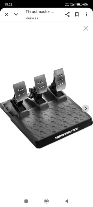 Volante Thrustmaster T-248 Con pedalera T-3PM, Ps5