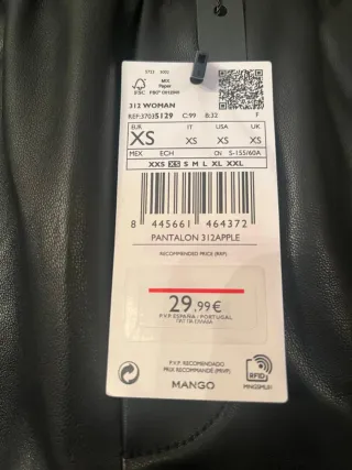 Pantalón efecto piel