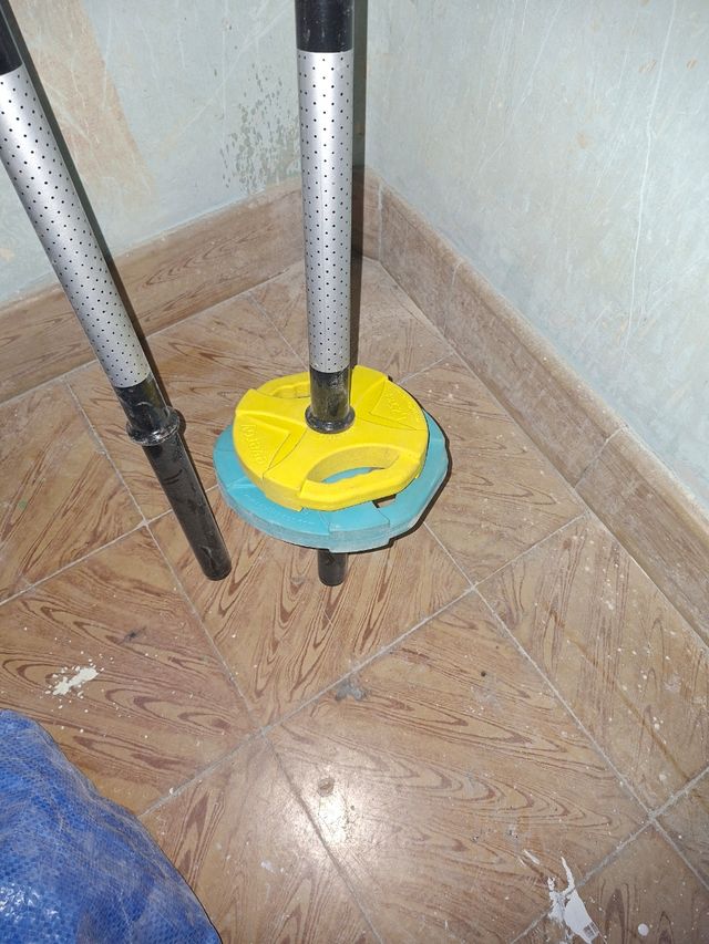 Barras de pesas con discos