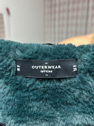 Chaqueta pelo verde botella