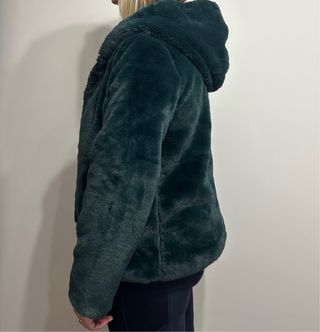 Chaqueta pelo verde botella