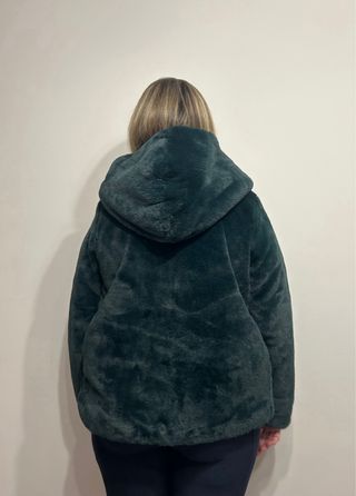 Chaqueta pelo verde botella