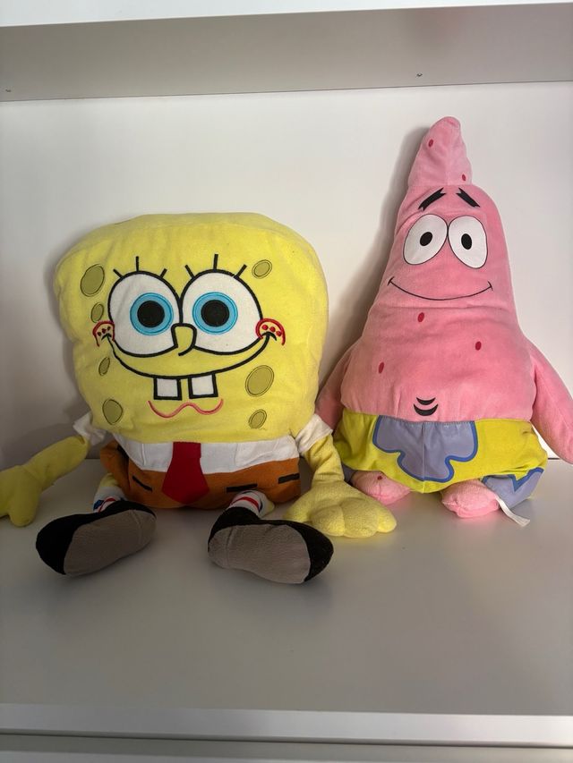 Peluche Bob Esponja y Patricio grandes