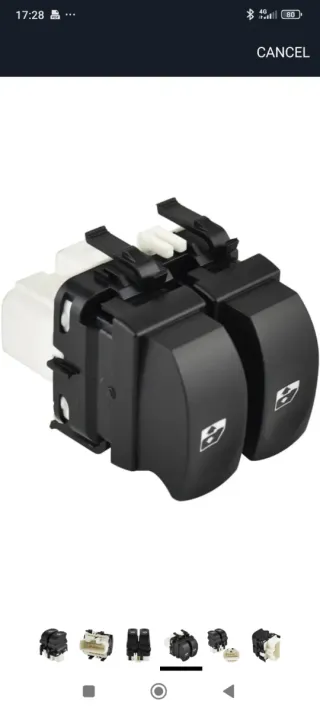 Pulsante doppio alzacristalli auto