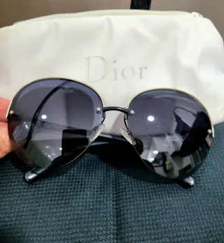 Gafas de sol Dior redondas doradas