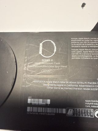 Apple Watch Series 6 Nike Edición Limitada