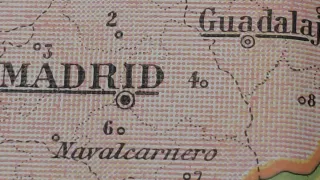 Mapa antiguo España División Judicial