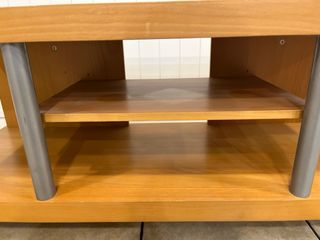 Mueble TV madera y metal con ruedas