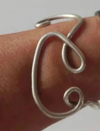 Pulseras Plata Ley y Cuero