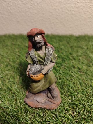 Figura Belén Atosa Pescador con Cesta