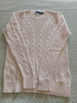 Jersey Ralph Lauren Mujer Beige Trenzado