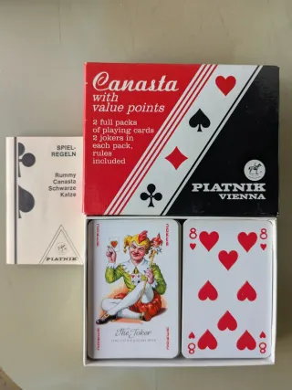 2 mazzi carte Rummy Canasta Piatnik