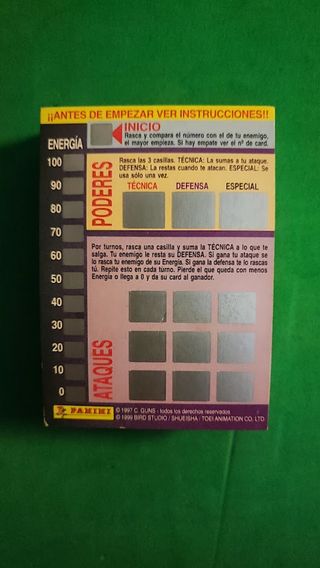 Tarjetas Dragon Ball Z