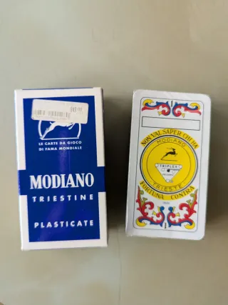 Carte da gioco Modiano Triestine Plasticate