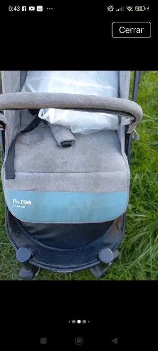 Silla de paseo gris y azul nurse d jane fly