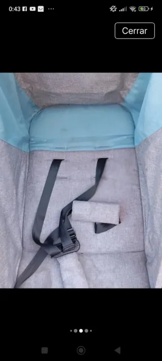 Silla de paseo gris y azul nurse d jane fly