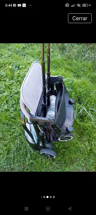 Silla de paseo gris y azul nurse d jane fly