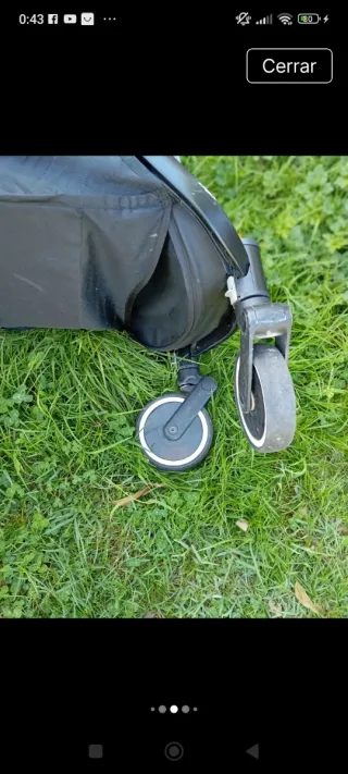 Silla de paseo gris y azul nurse d jane fly