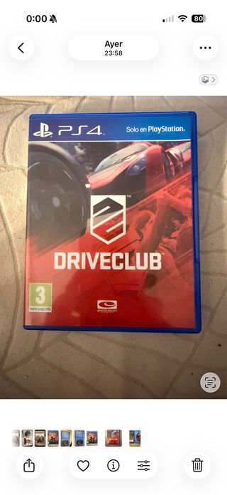 Juego PS4 Driveclub