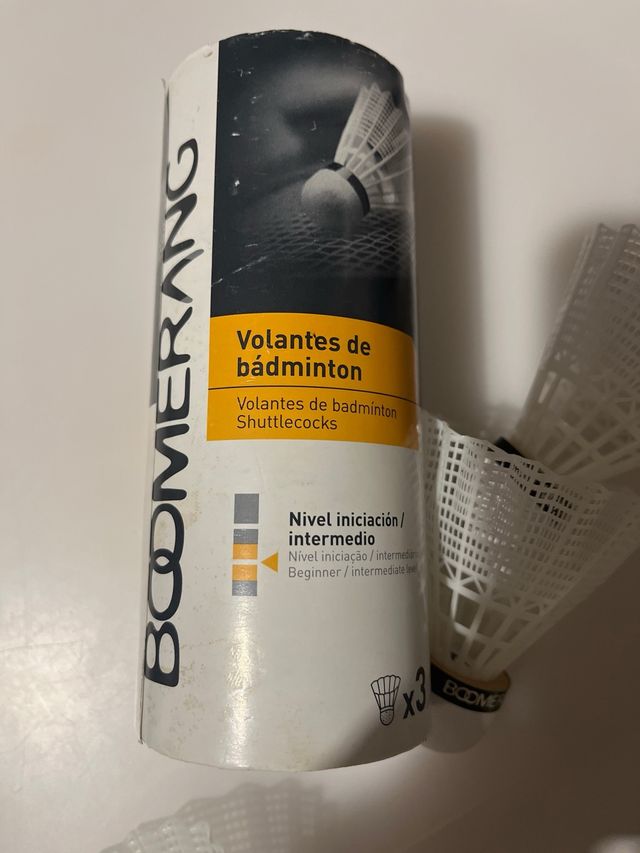 Volantes de bádminton Boomerang (3 unidades)