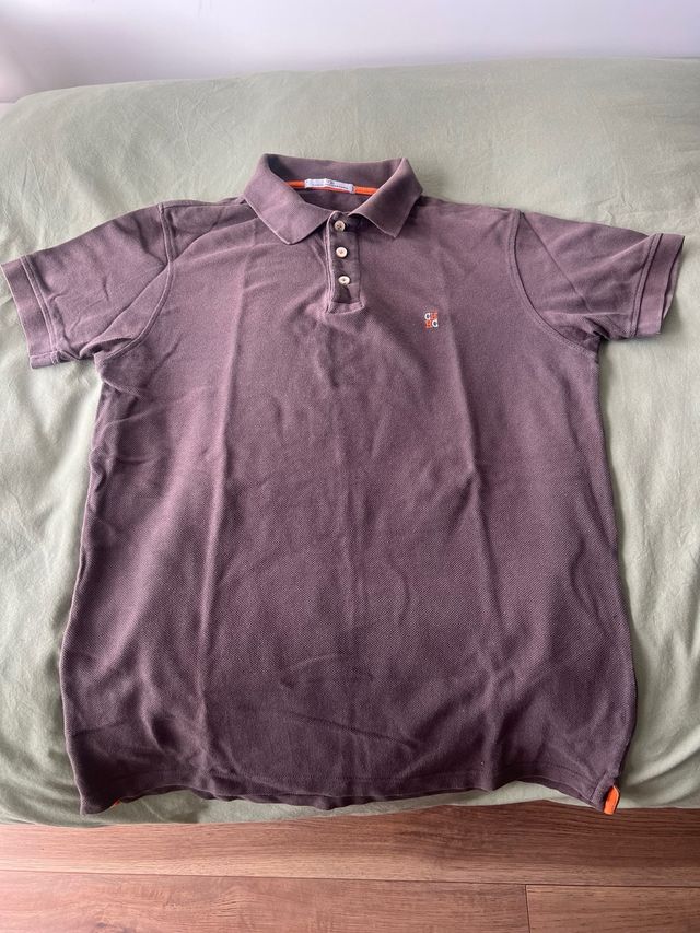 Polo Carolina Herrera Marrón Naranja Talla M