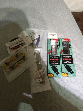 Correas Xiaomi Mi Band 5 Plata y Amarillo