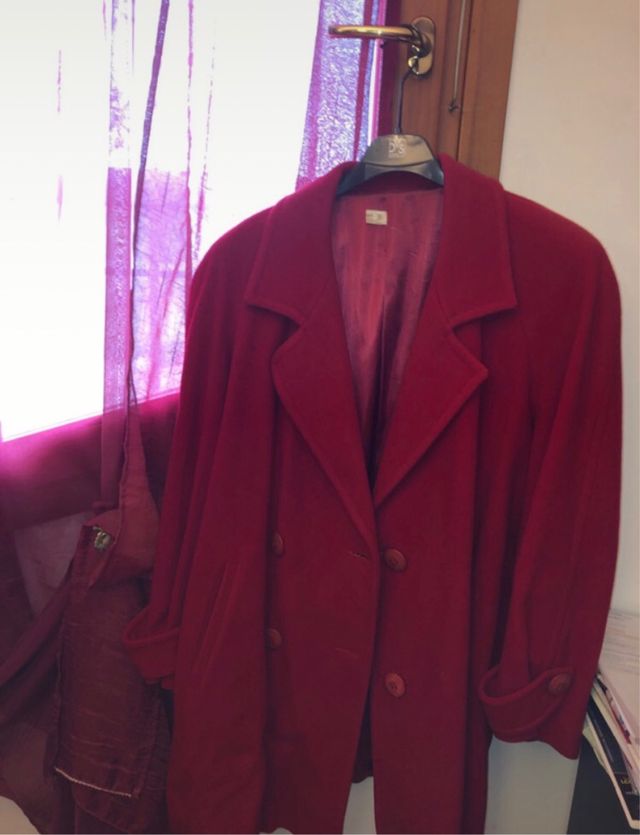 Cappotto rosso donna