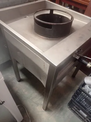 Quemador Fuego Wok Acero Inoxidable