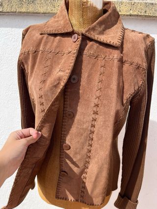 Chaqueta Datson Piel Marrón Talla 46