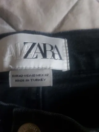 Pantaloni Jeans Uomo Zara Neri