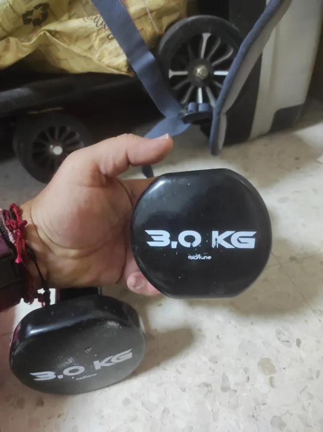 Mancuerna York 2 kg, 3Kg y 1.5 Kg. 